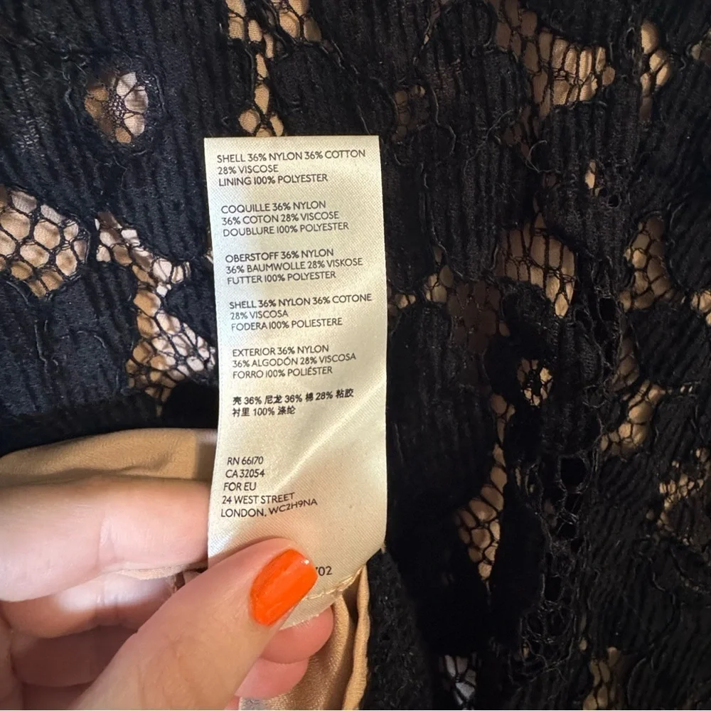 Free People Black Lace Chic Mini Dress - Picture 11 of 13